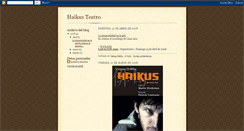 Desktop Screenshot of haikusteatro.blogspot.com