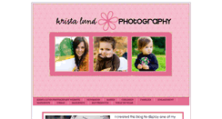 Desktop Screenshot of kristalundphotography.blogspot.com