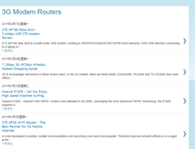 Tablet Screenshot of 3gmodemrouters.blogspot.com