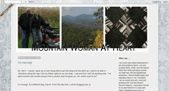 Desktop Screenshot of mountainwomanatheart.blogspot.com