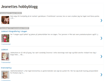 Tablet Screenshot of jeanetteshobbyblogg.blogspot.com