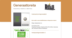 Desktop Screenshot of generaattoreita.blogspot.com