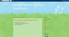 Desktop Screenshot of morfologiaenplantassuperiores.blogspot.com