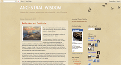 Desktop Screenshot of ancestralwisdom-gcmckay.blogspot.com