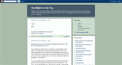 Desktop Screenshot of headlightsinthefog.blogspot.com
