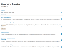 Tablet Screenshot of classroomblogging.blogspot.com