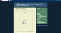 Desktop Screenshot of fxrsnowmobileclothing.blogspot.com