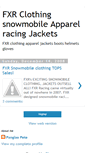 Mobile Screenshot of fxrsnowmobileclothing.blogspot.com
