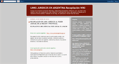 Desktop Screenshot of linksjuridicosenargentina.blogspot.com