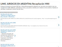 Tablet Screenshot of linksjuridicosenargentina.blogspot.com
