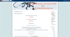 Desktop Screenshot of giornaleitalianodientomologia.blogspot.com