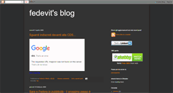 Desktop Screenshot of fedevit.blogspot.com