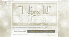 Desktop Screenshot of iloveitblogdesigns.blogspot.com