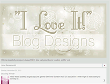Tablet Screenshot of iloveitblogdesigns.blogspot.com