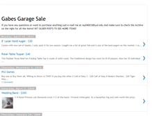 Tablet Screenshot of gabesgaragesale.blogspot.com