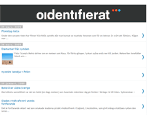 Tablet Screenshot of oidentifierat.blogspot.com