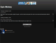 Tablet Screenshot of epicmickeycheats.blogspot.com