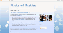 Desktop Screenshot of physicsandphysicists.blogspot.com