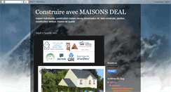 Desktop Screenshot of construireavecmaisonsdeal.blogspot.com