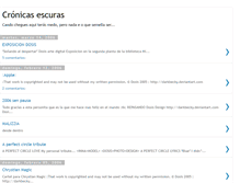Tablet Screenshot of cronicasescuras.blogspot.com