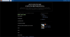 Desktop Screenshot of juventudecontemporanea.blogspot.com