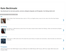 Tablet Screenshot of beckinsalekate.blogspot.com