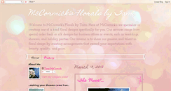 Desktop Screenshot of mccormicksfloralsbytami.blogspot.com