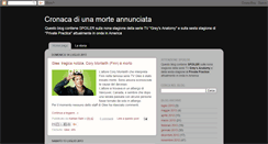 Desktop Screenshot of cronacadiunamorteannunciata.blogspot.com