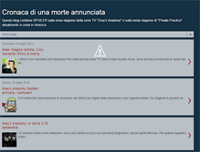 Tablet Screenshot of cronacadiunamorteannunciata.blogspot.com