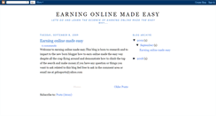 Desktop Screenshot of earning-online-made-easy.blogspot.com