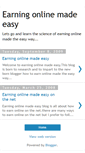 Mobile Screenshot of earning-online-made-easy.blogspot.com