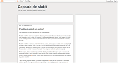 Desktop Screenshot of capsula-de-slabit.blogspot.com