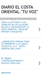 Mobile Screenshot of diarioelcostaorientaltuvoz.blogspot.com