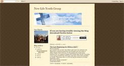 Desktop Screenshot of newlifeyouthgroup.blogspot.com