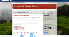 Desktop Screenshot of journeyofascienceteacher.blogspot.com