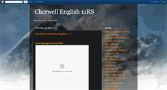 Desktop Screenshot of cherwellenglish10rs.blogspot.com
