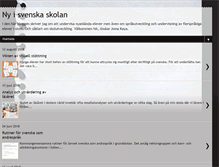 Tablet Screenshot of nyisvenskaskolan.blogspot.com