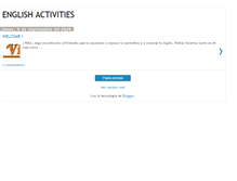 Tablet Screenshot of amorenoga-actividadesingles.blogspot.com