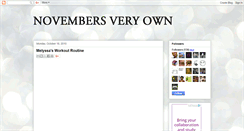 Desktop Screenshot of novembertwentythird.blogspot.com