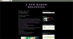 Desktop Screenshot of anewrakowbeginning.blogspot.com