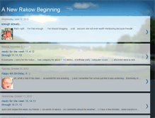 Tablet Screenshot of anewrakowbeginning.blogspot.com