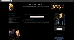 Desktop Screenshot of ghostrider2movietrailer.blogspot.com