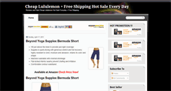 Desktop Screenshot of cheaplululemon.blogspot.com