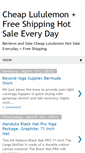 Mobile Screenshot of cheaplululemon.blogspot.com