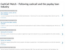 Tablet Screenshot of cashcallwatch.blogspot.com