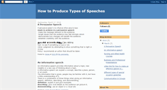 Desktop Screenshot of howtoproducetypesofspeeches.blogspot.com