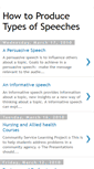 Mobile Screenshot of howtoproducetypesofspeeches.blogspot.com