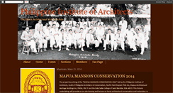 Desktop Screenshot of philippineinstituteofarchitects.blogspot.com