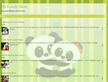 Tablet Screenshot of mylovelybears.blogspot.com