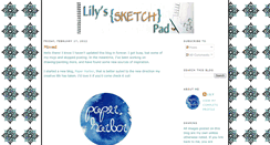 Desktop Screenshot of lilyssketchpad.blogspot.com